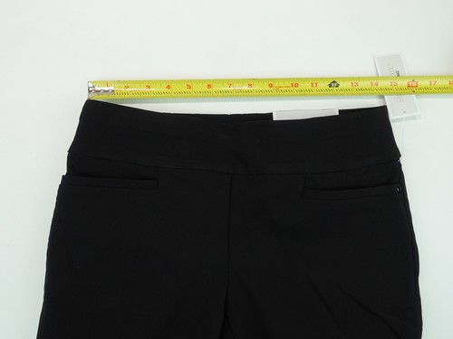 Womens 4 Crop Pants Black Shorts Christopher & Banks Slimming Dress Pants - Picture 8 of 12