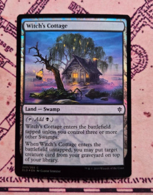 MTG Foil Witch's Cottage Throne of Eldraine Magic the Gathering NM
