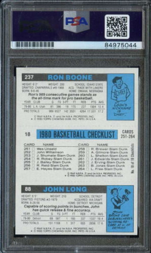 1980-81 TOPPS #111 MAGIC JOHNSON (RC) PSA/DNA AUTO HOF - Picture 2 of 2