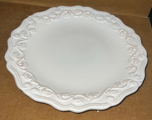 Jc Penney Vintage Chris Madden Felice elfenbeinfarben Abendessen 11,75" Teller Preis gilt für 1 - Bild 2 von 4
