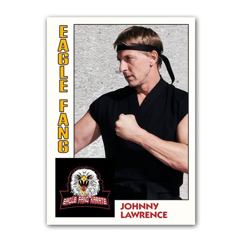 2 PACK Cobra Kai Daniel LaRusso Johnny Lawrence Retro Style Trading Cards ACEO - 第 2/5 張圖片