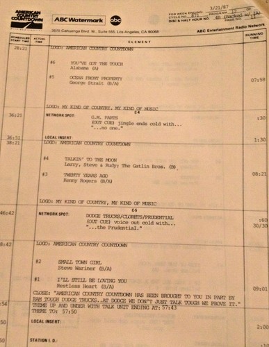 RADIO SHOW: ACC w/BOB KINGSLEY 3/21/87 CONWAY TWITTY (3), S-K-O, BILLY JOE ROYAL - Picture 12 of 12