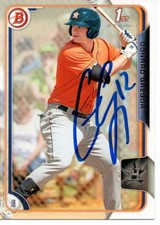 Conrad Gregor Houston Astros 2015 Bowman Rookie Signed Card