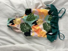 ikali swimsuit Size 6 year old suit green floral One Piece