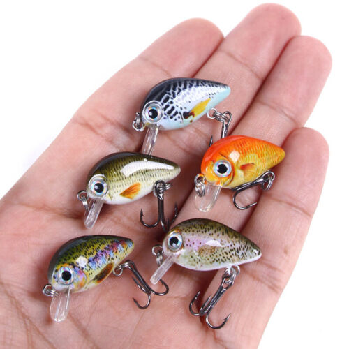 5PCS Crankbait schwimmend Forelle Barsch Mini Wobbler 3 cm 1,5 g inkl. Tacklebox - Bild 5 von 27