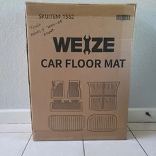 Weize TEM-1562 All-Weather TPE Floor Mats & Cargo Liners for 21-24 Tesla Model Y