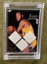 2022-23 Jersey Fusion Triple Basketball Jersey Patch Elgin Baylor Lakers 18/75