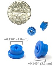2pc BTO Newly Made Aurora MM T-Jet Thunderjet HO Slot Car Standard Wheels BLUE