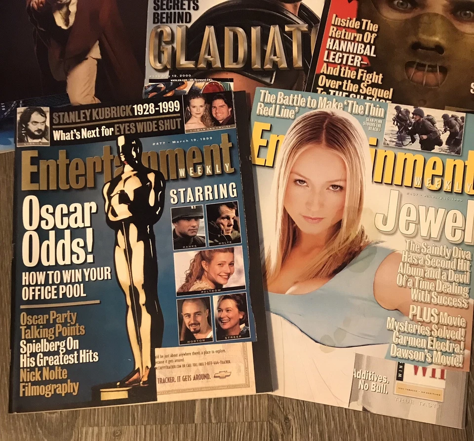 Entertainment Weekly Magazine ~Lot of 5 NEW 1999 ~VINTAGE FASHION BEAUTY ~Jewel - Image 2 of 3