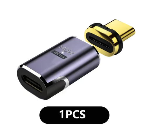 Magnetic Adapter USB C Type 40Gbps 100W Fast Charging Magnet For Cable 4.0 - Picture 7 of 8