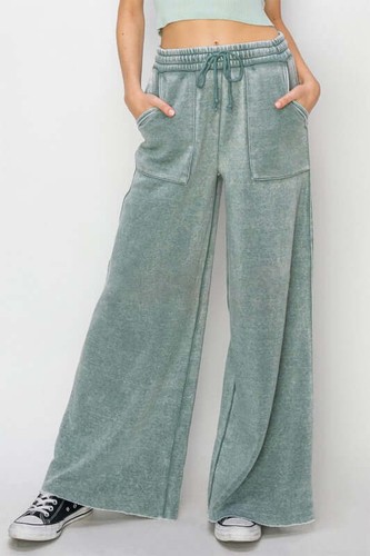 Oversized High Rise Wide Leg Drawstring Pants - Picture 8 of 11