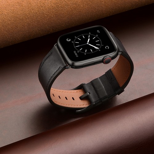 Correa de cuero de vaca para Apple Watch 10 9 8 7 6 5 SE 42/45/46/49mm Ultra 2 - Imagen 10 de 36