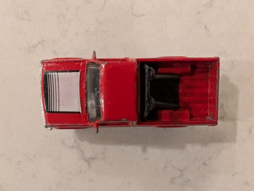 Vintage Matchbox 1989-1993 Dodge Dakota Pickup Truck MB186 1:63 red white black - Picture 10 of 11
