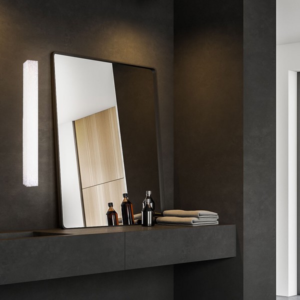 Wandlampe Wandleuchte Flurlampe Alu GebüRstet Led Wohnzimmerlampe L 96,5 Cm-image