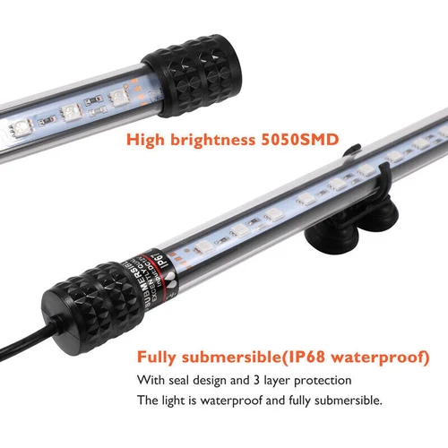 Aquarium Underwater Air Bubble LED Light Fish Tank RGB Submersible Lamp + Remote - Picture 16 of 16