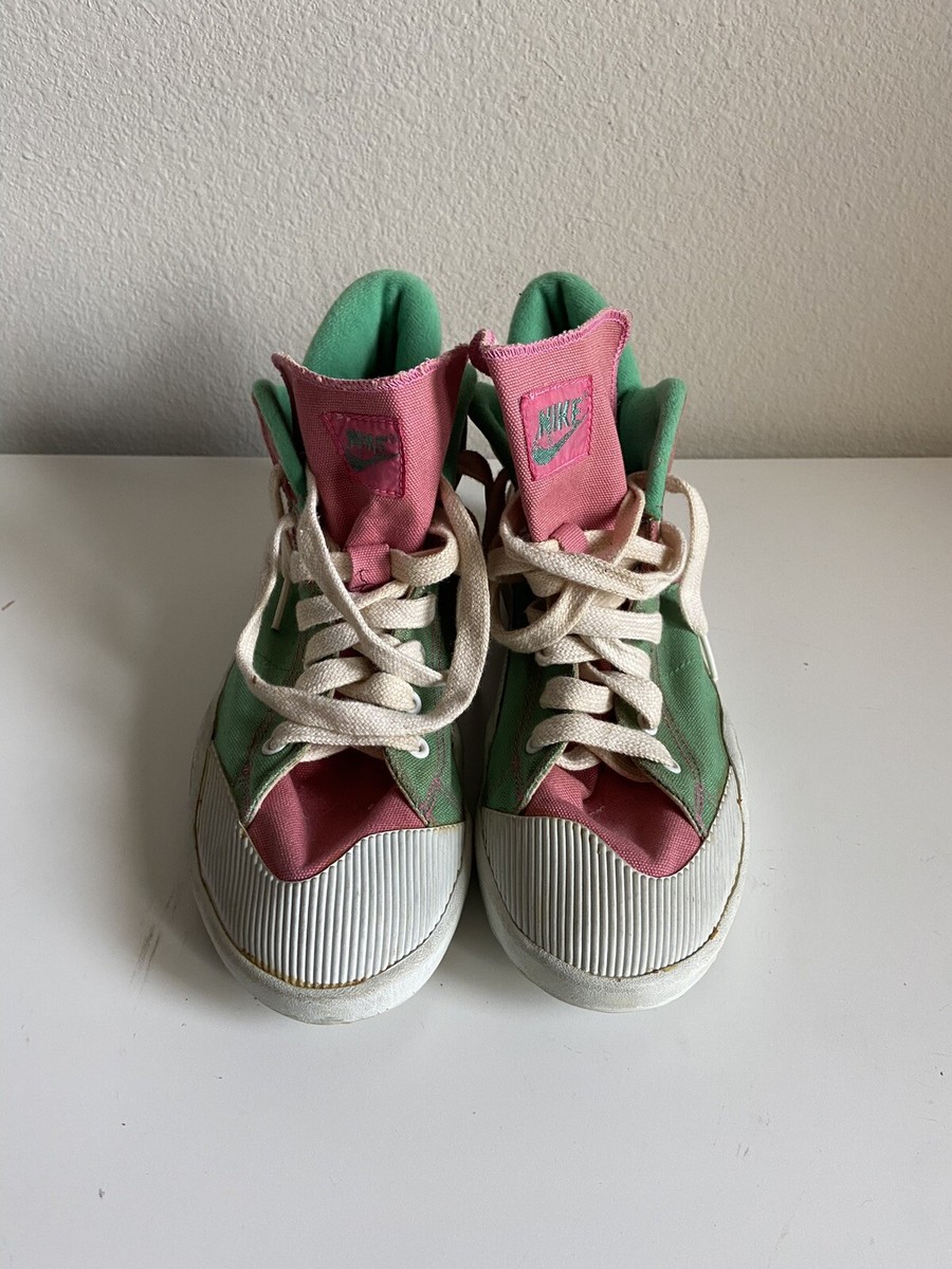 Vintage 1987 Nike Outbreak Canvas Sneakers Shoes Size 9 Made In