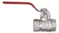 "Gondzik Kugelhahn Mit Hebelgriff Messing Rot Ig Ig Absperrhahn DN16 1/2\" PN10"