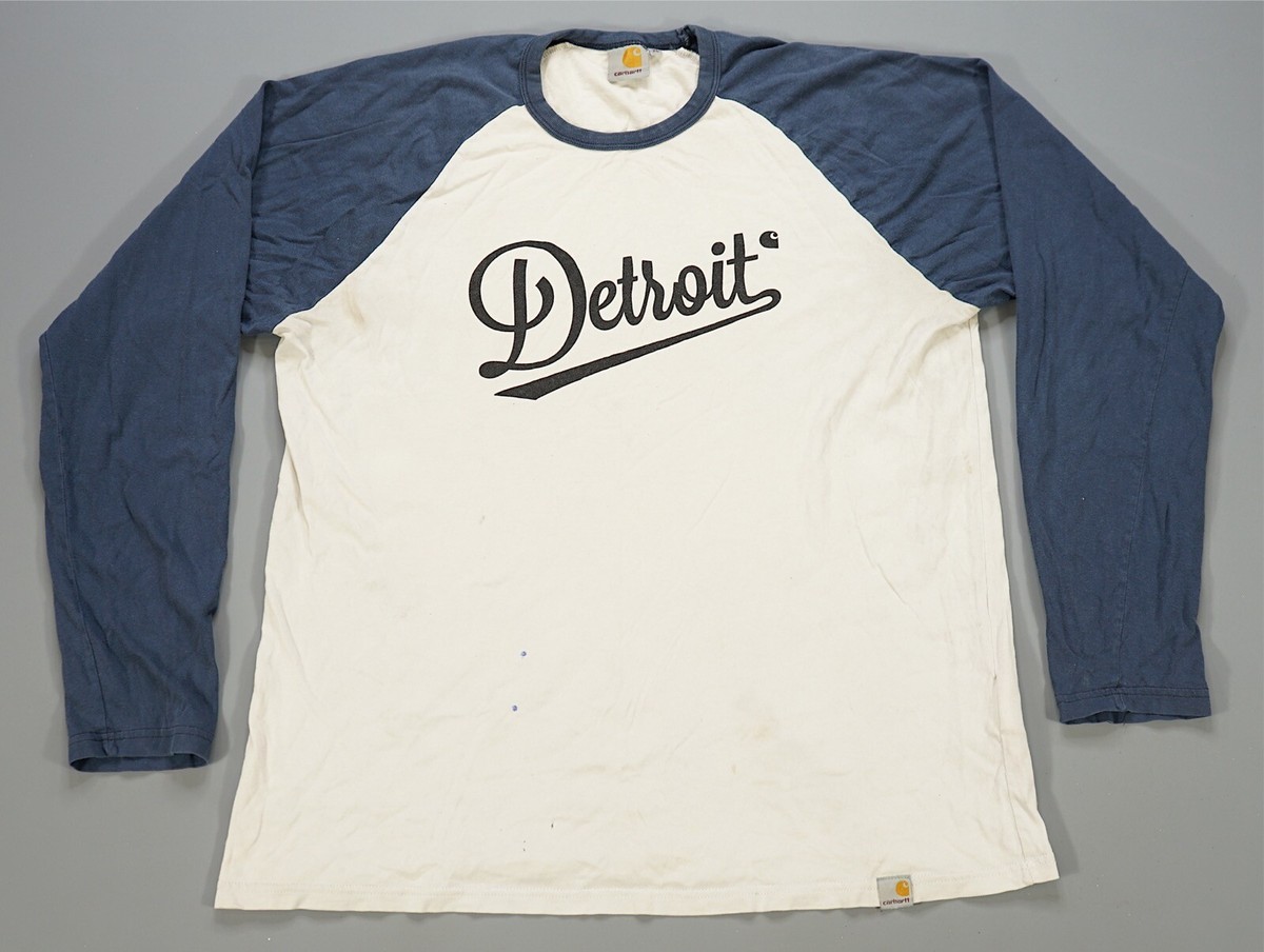 Rare Vintage CARHARTT WIP Detroit League Long Sleeve T Shirt