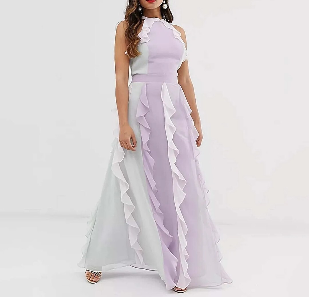 True Decadence Lilac Ruffle Dress NEW True Decadence Petite Pastel