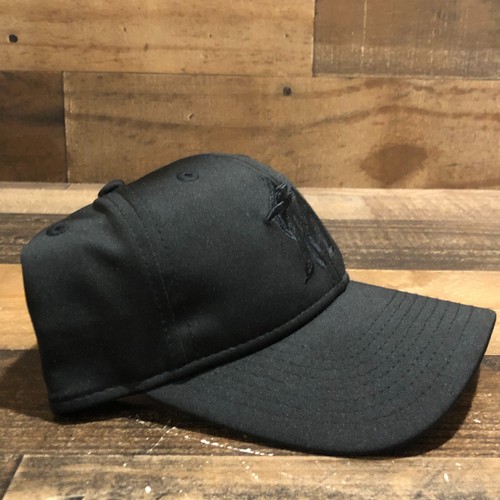 Miami Marlins Hat Strapback Cap Womens Black On Black New Era MLB Baseball Fan - Picture 3 of 12