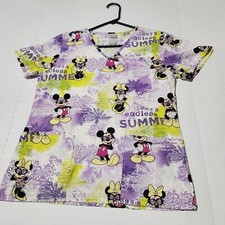 Disney Scrub Top. Size Small D- 01