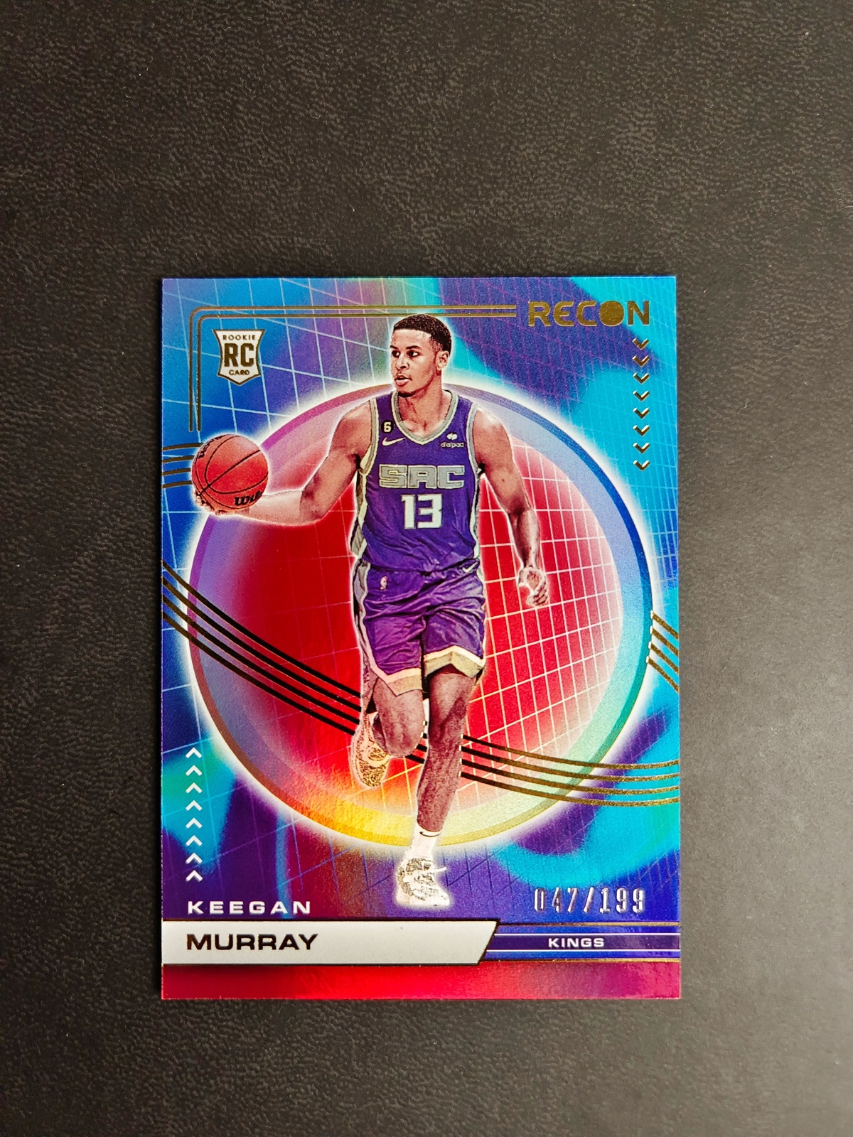 2022-23 Panini Recon Keegan Murray /199 Red Holo Rookie RC #202