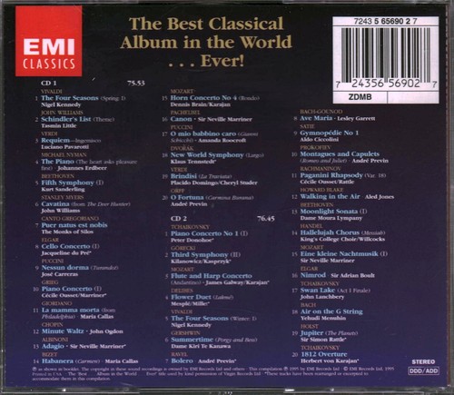 Best Classical Album by Various (CD, 1996) - Picture 2 of 6