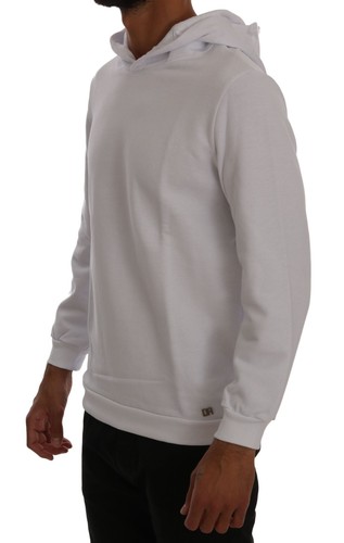 Daniele Alessandrini Pullover weiß Pullover Hodded Baumwolle Herren Gr. XL UVP $ 200 - Bild 2 von 8