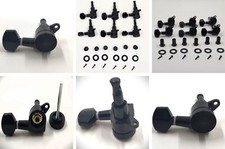HARD-TO-FIND LEFT-HANDED BLACK LOCKING TUNERS Strat Tele Style Guitars