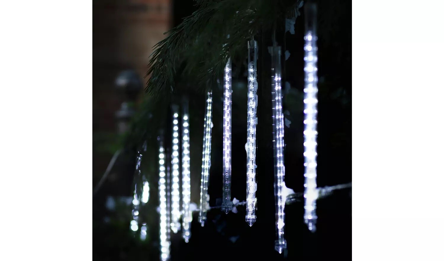 Habitat 180 Bright White Chasing Waterfall LED Christmas Lights - 9m