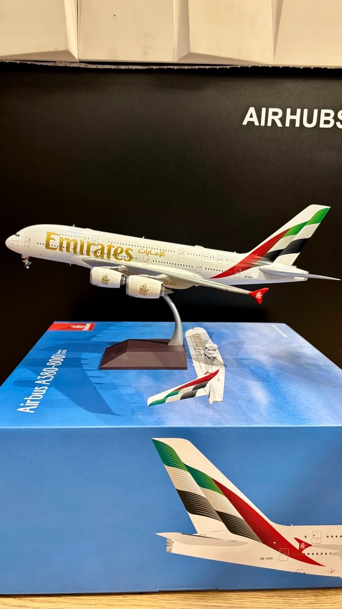 Metal Model Airbus A380-800 Emirates A6-EOH Gemini Jets