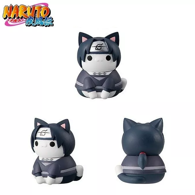 Mega Cat NARUTO Shippuden Nyaruto Akatsuki Confrontation Mini Figure Toy Itachi