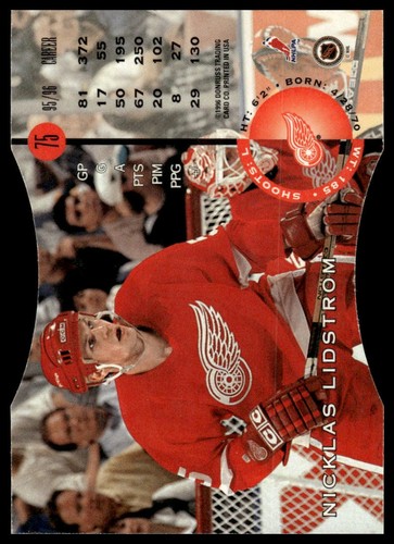 1996-97 Leaf #75 Nicklas Lidstrom Press Proofs - Picture 2 of 2
