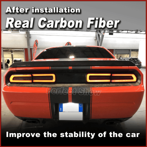 Carbon Heckspoiler Kofferraum Flügel Spoiler Passt für Dodge Challenger 2008-14 - Picture 2 of 12