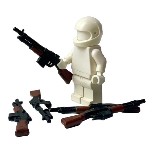 Bar Rifle WW2 Wood For LEGO Minifigures Compatible Accessories Military Lot 5pc