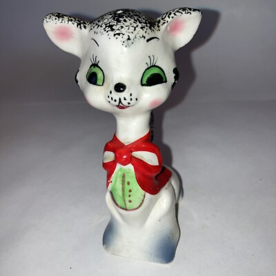 Vintage Cat Shaker, 1  available 5 inches, cute bright colors, good shape