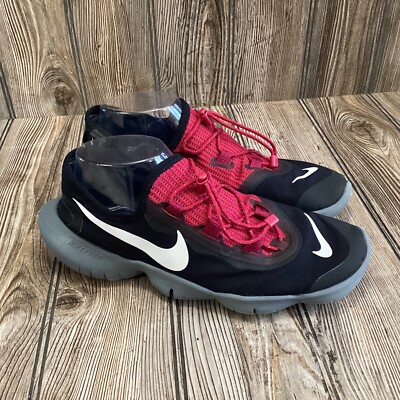 Nike Free RN Black Red Running Shoes Sneakers CT6718-991