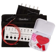 ChiaoGoo TWIST 4-Inch Mini Set Red Lace Stainless Steel Interchangeable Knitting