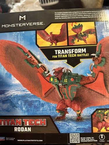 Monsterverse Titan Tech Rodan Transform Action Figure Playmates Toys - Picture 2 of 2