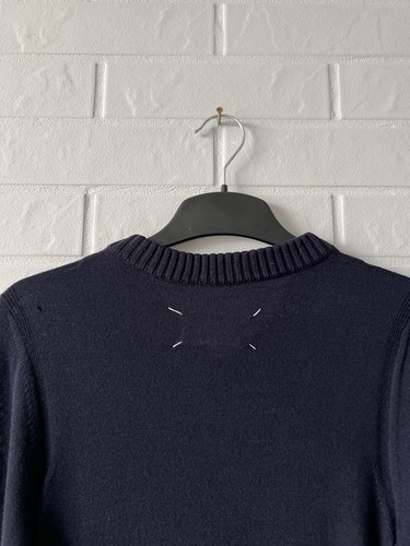 Vestido de lana para mujer Maison Martin Margiela azul talla S defectuoso - Imagen 17 de 24