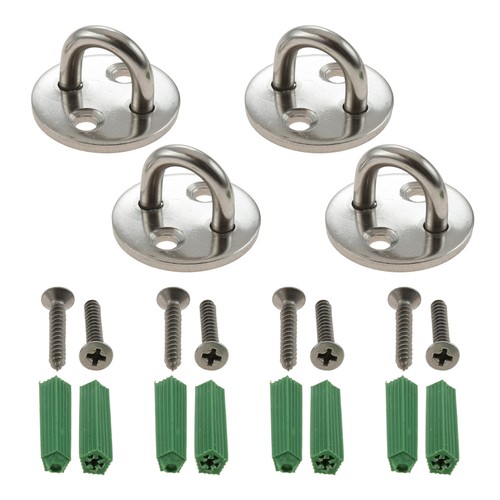 1/4Pcs Outdoor Indoor Hanging Ceiling Hook U Shape Wall Mounted Rings Hardware - Picture 8 of 18