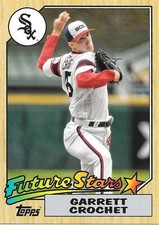  2022 Topps Series 1 GARRETT CROCHET 1987 Box Topper Oversized Future Stars