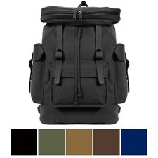 Rothco European Rucksack Canvas Backpack German Type Knapsack Army School Bag