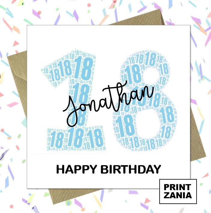 Personalised 18th Birthday Card Son Grandson Nephew Brother - Foto 8