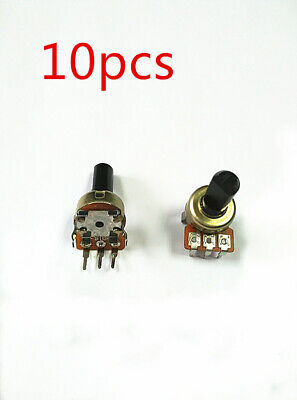 6-Pack Tech Potentiometer B5k 16mm Base Dia//20mm Shaft