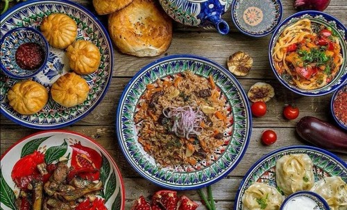 Ciotola uzbeka Lagan - Ляган Rishtan in ceramica fatta a mano 32-46 cm - Foto 3 di 3