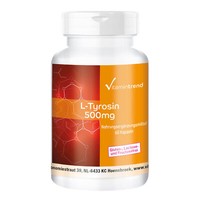 L-Tyrosin 500 Mg - 60 Kapseln, Proteinogene AminosäUre, Hochdosiert Vitamintrend