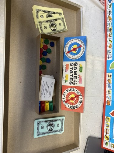 Vintage 1960 Board Game Of The States 4920 by Milton Bradley FREE SHIPPING - Picture 6 of 12