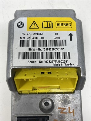 2003 BMW Z4 Airbag Control Module SRS 65776928953 for sale