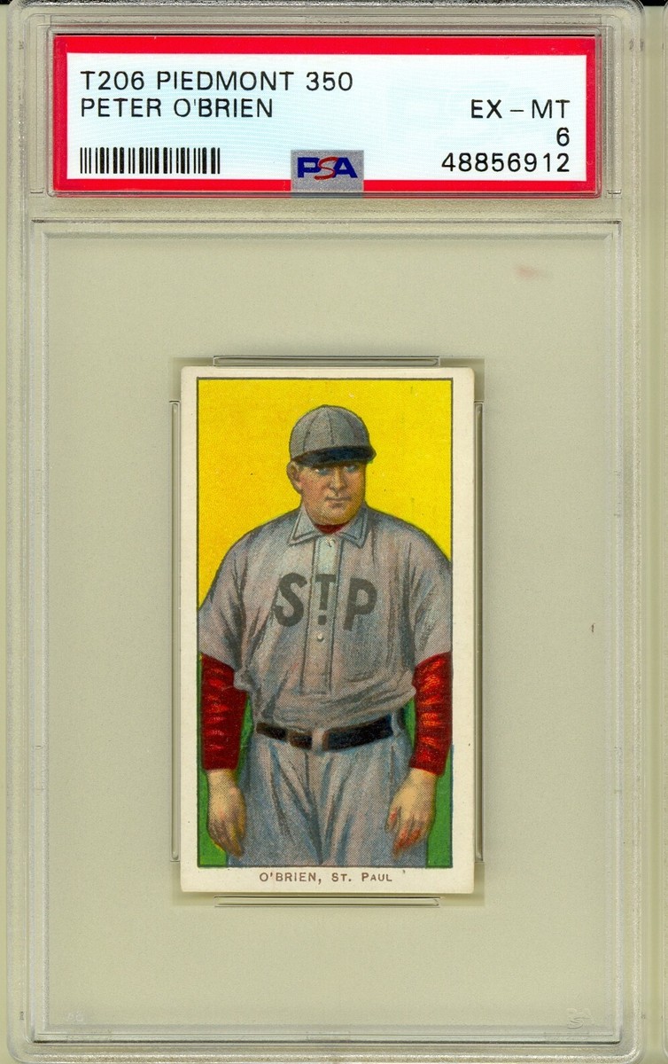 1909 T206 White Border Peter O'Brien card